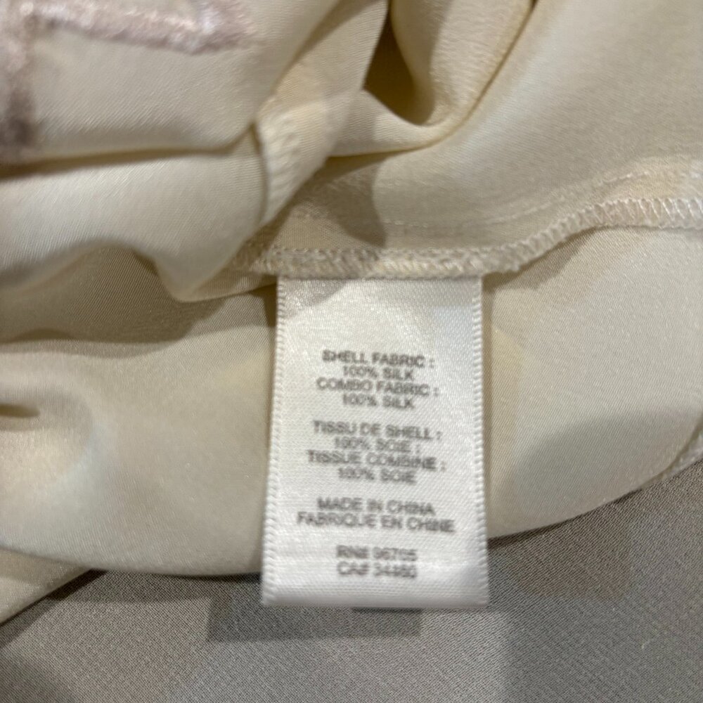 Rebecca Taylor Geo Cut-out Silk Blouse - Picture 7 of 8